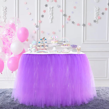 Party tulle tablecloth