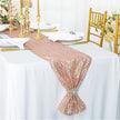 Wedding party sequined table runner