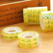 Adhesive transparent stationery tape