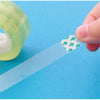 Adhesive transparent stationery tape