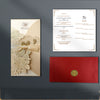 Chinese Style Vertical Ribbon Wedding Invitation