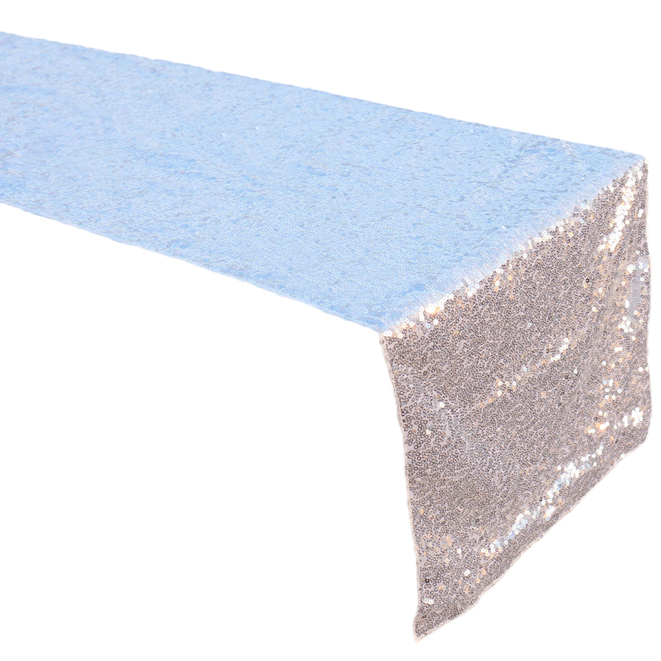 Wedding party sequined table runner