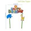 Jungle Birthday Party Decoration Set: Green Numbers & Animal Party Decor