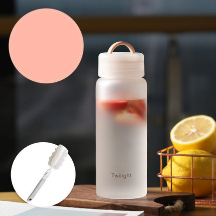 Student Fashion Portable Heat-Resistant Glass Mug