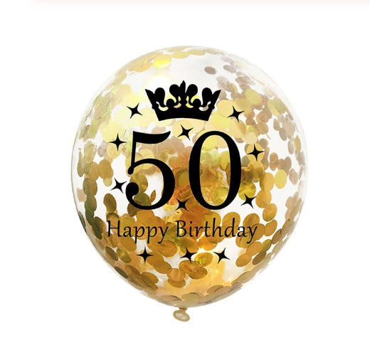 Balloons confetti balloon numbers