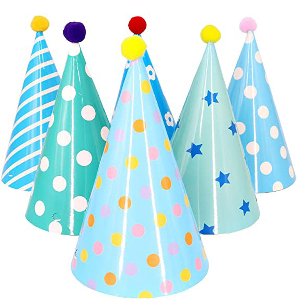 12-Pack Party Hats for Children's Celebrations