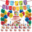 Numberblocks Theme Balloon Birthday Party Background Decoration