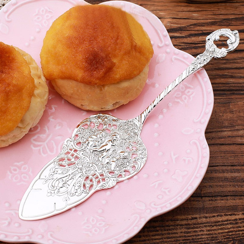 Silver-Plated Cake Spatula and Knife Set