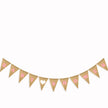 Party decoration linen pennants
