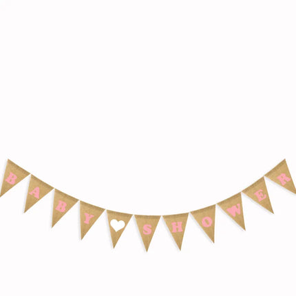 Party decoration linen pennants