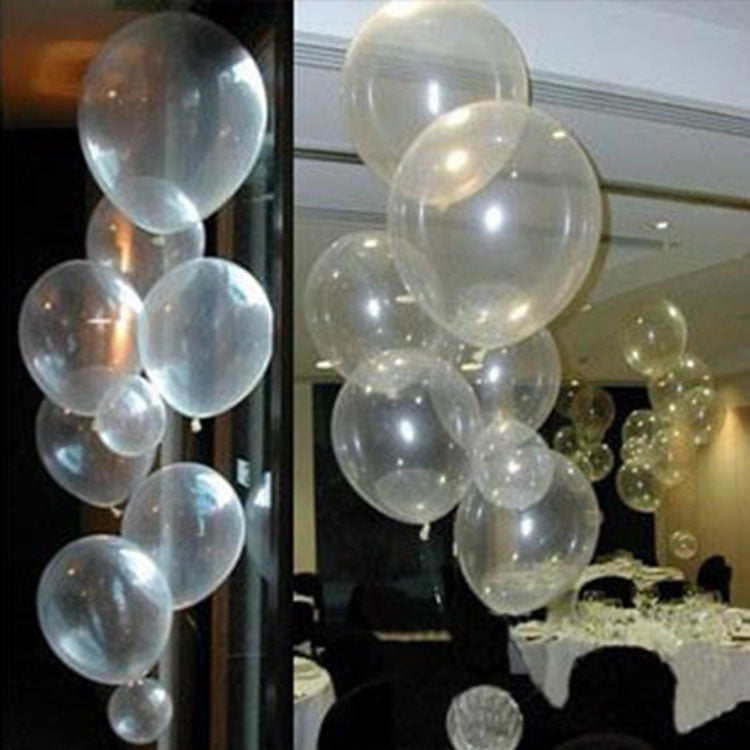 Transparent Latex 12 Inch Birthday Party Decoration Balloon