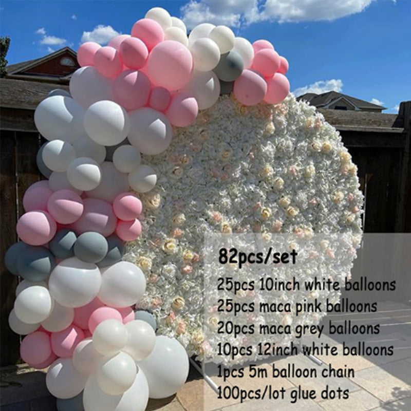 Rose Gold Balloon Arch Garland Wedding Birthday Party Background Decoration