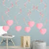 Aluminum Foil Love Party Ornaments Swirl Ceiling Decoration