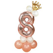 Wedding Decoration Rose Gold Number Balloon Birthday Party Supplies Aluminum Foil