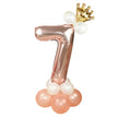 Wedding Decoration Rose Gold Number Balloon Birthday Party Supplies Aluminum Foil