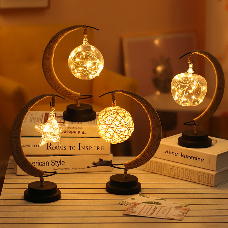 LED Moon Light Decor Ornament Night Light Star Decorative Lamp