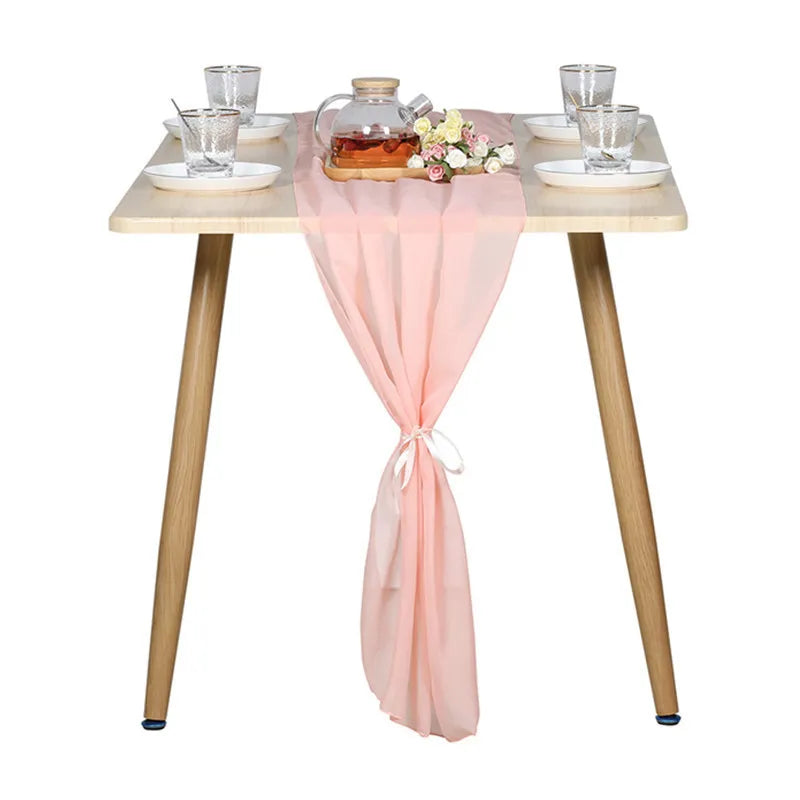 European And American Style Wedding Decoration Chiffon Table Flag