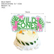 Female Baby One Year Old Newborn Party Decoration:Wild Party Golden Celebration Set