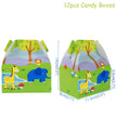 Jungle Birthday Party Decoration Set: Green Numbers & Animal Party Decor