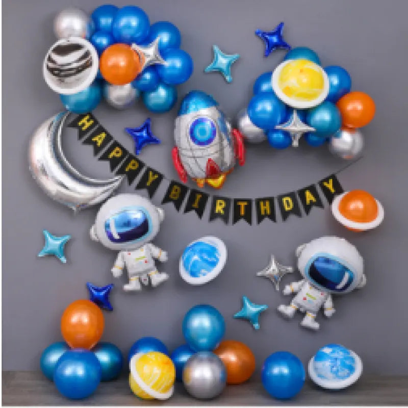 Black Starry Theme Decoration Balloons