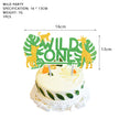 Female Baby One Year Old Newborn Party Decoration:Wild Party Golden Celebration Set