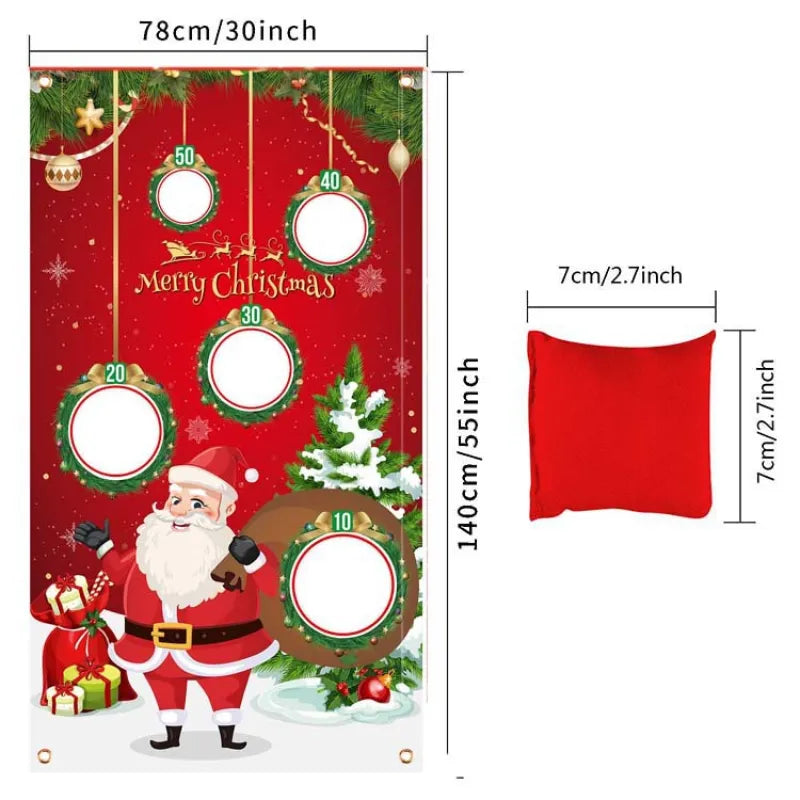 Throwing Game Flag Party Decoration Santa Flag