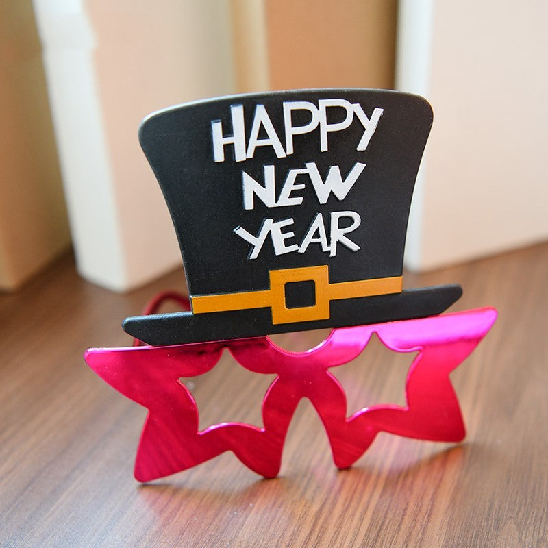 Cartoon New Year Glasses - Fun Holiday Accessory