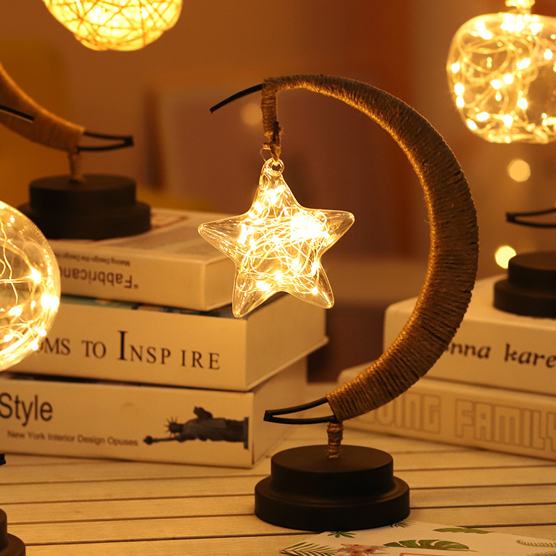 LED Moon Light Decor Ornament Night Light Star Decorative Lamp