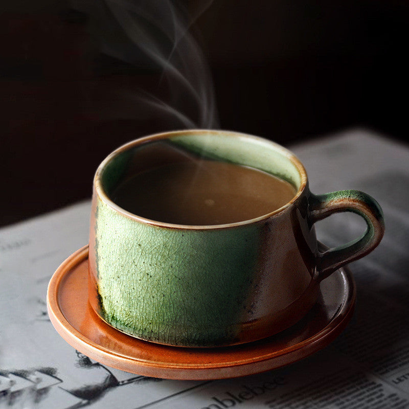 Japanese Porcelain Coffee Cup and Saucer Set