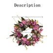 Retro Peony Small Wreath: European Style Floral Decoration