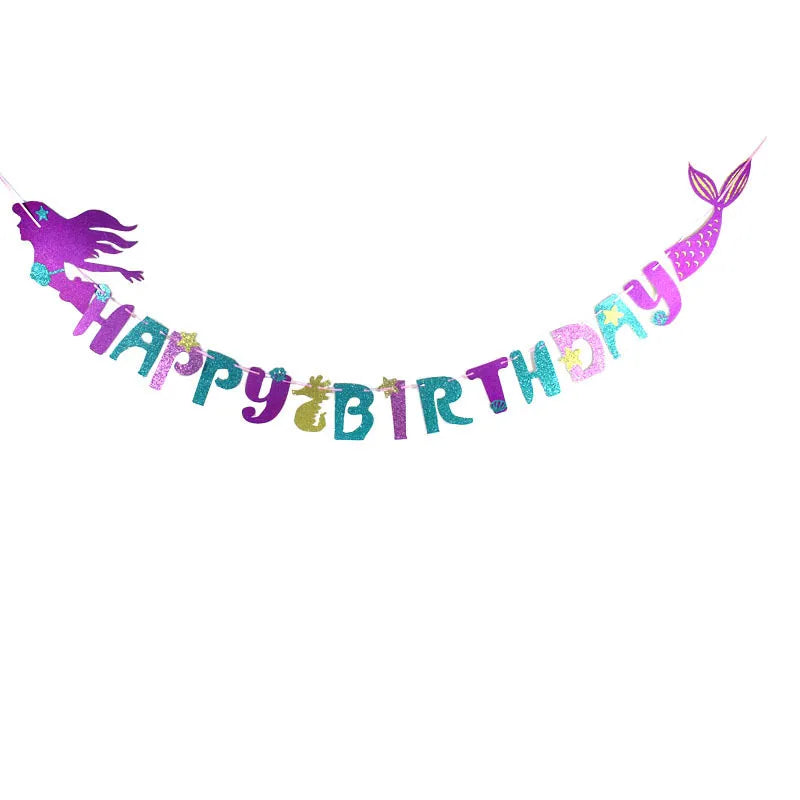 Mermaid Theme Birthday Decoration Party