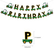 Tractor Theme Birthday Party Decoration Letters Hanging Flag Set