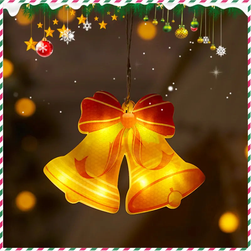 Holiday Decoration Arrangement Hanging Lights Christmas Tree