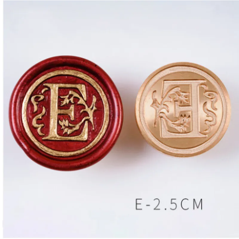 Letter Series European Retro Invitation Envelope Diary Wax Seal