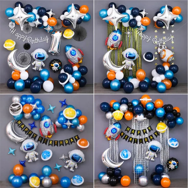 Black Starry Theme Decoration Balloons