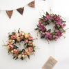 Retro Peony Small Wreath: European Style Floral Decoration