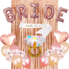Bachelor Party Balloon Set with Bride Shoulder Strap and Diamond Ring Decoration