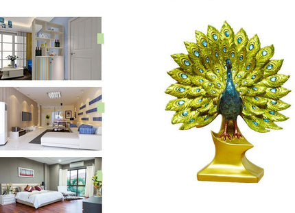 Elegant Animal-Themed Decorations for Living Room and Wedding Gifts: Peacock