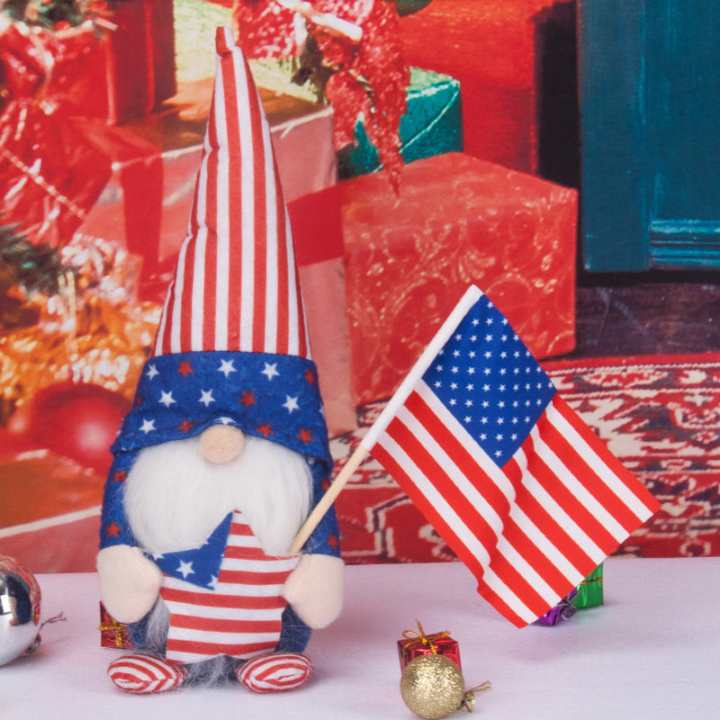 American Independence Day Decorations - Faceless Doll Rudolph Action Figure