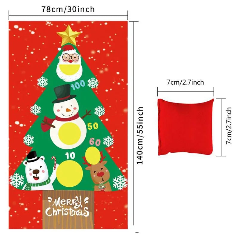 Throwing Game Flag Party Decoration Santa Flag