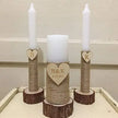 Wooden Wedding Candle Holders