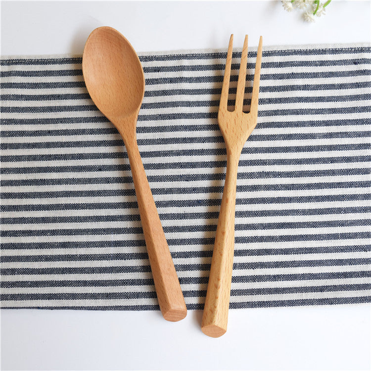 Household Fashion Wooden Spoon Fork Tableware