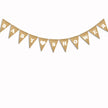 Party decoration linen pennants