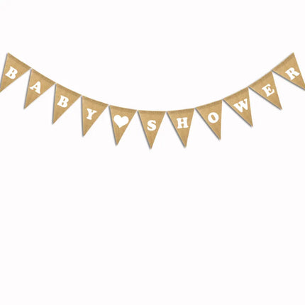 Party decoration linen pennants