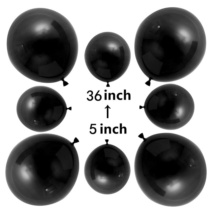 Black Balloon 18-inch Round Birthday Party Decoration