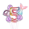 Birthday Party Supplies: Decorative Mermaid Balloon Set