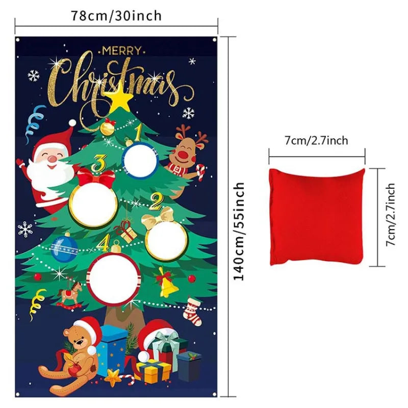 Throwing Game Flag Party Decoration Santa Flag