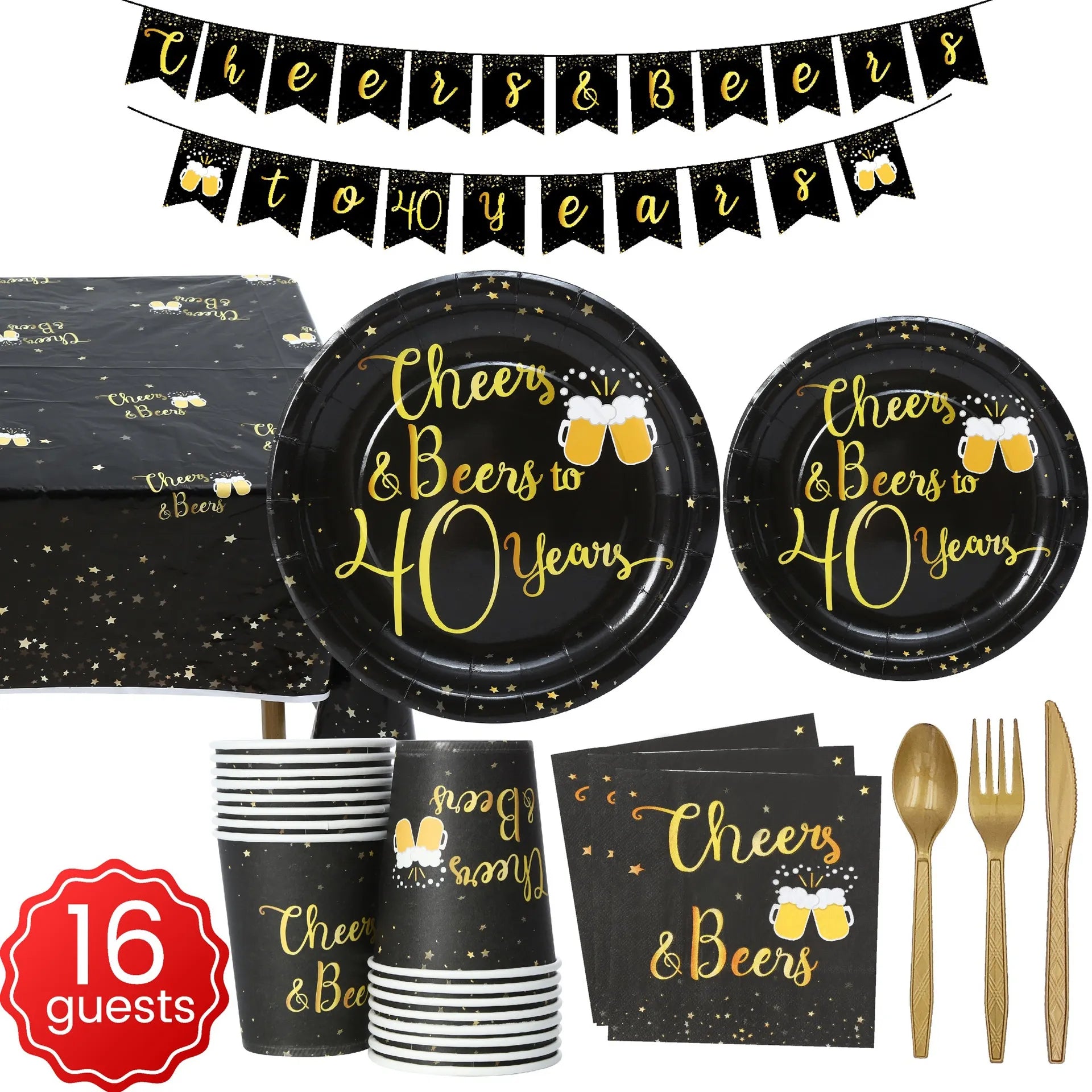 Creative Hot Stamping Birthday Party Set Decoration