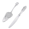 Silver-Plated Cake Spatula and Knife Set