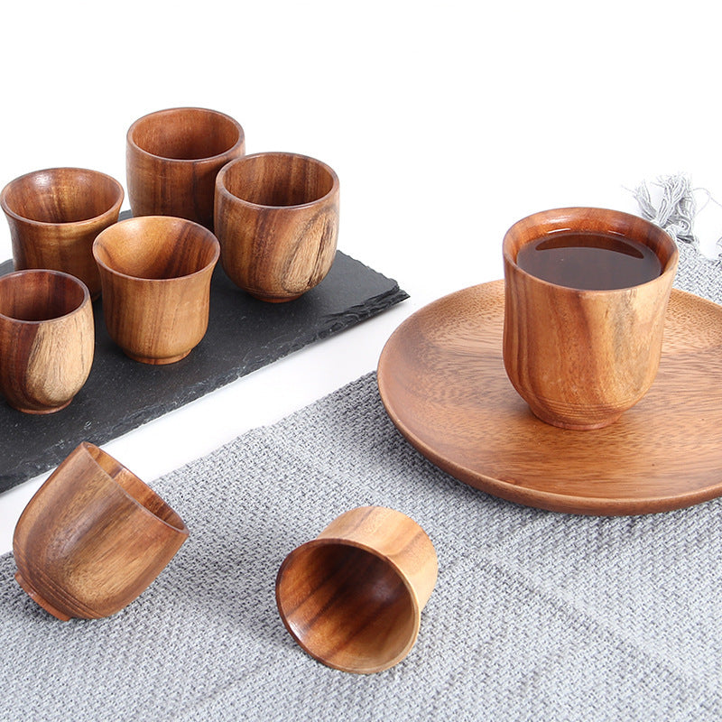 Japanese Wooden Waist Cup-mug